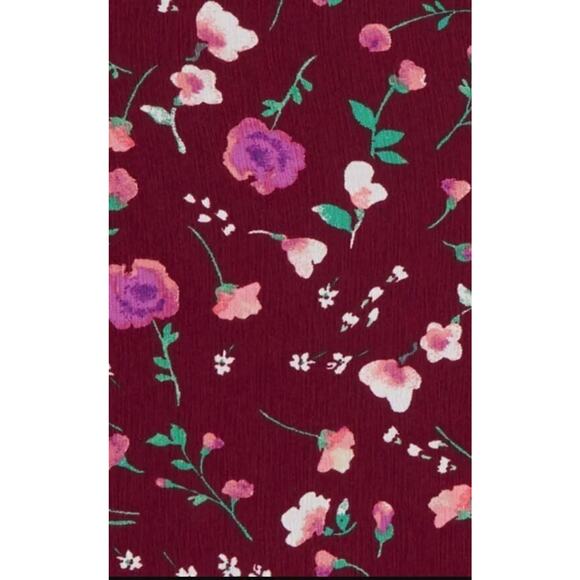 Walking on Sunshine Girls Mixed Floral Flutter Sleeve Top Large MSRP $46 - Picture 2 of 3